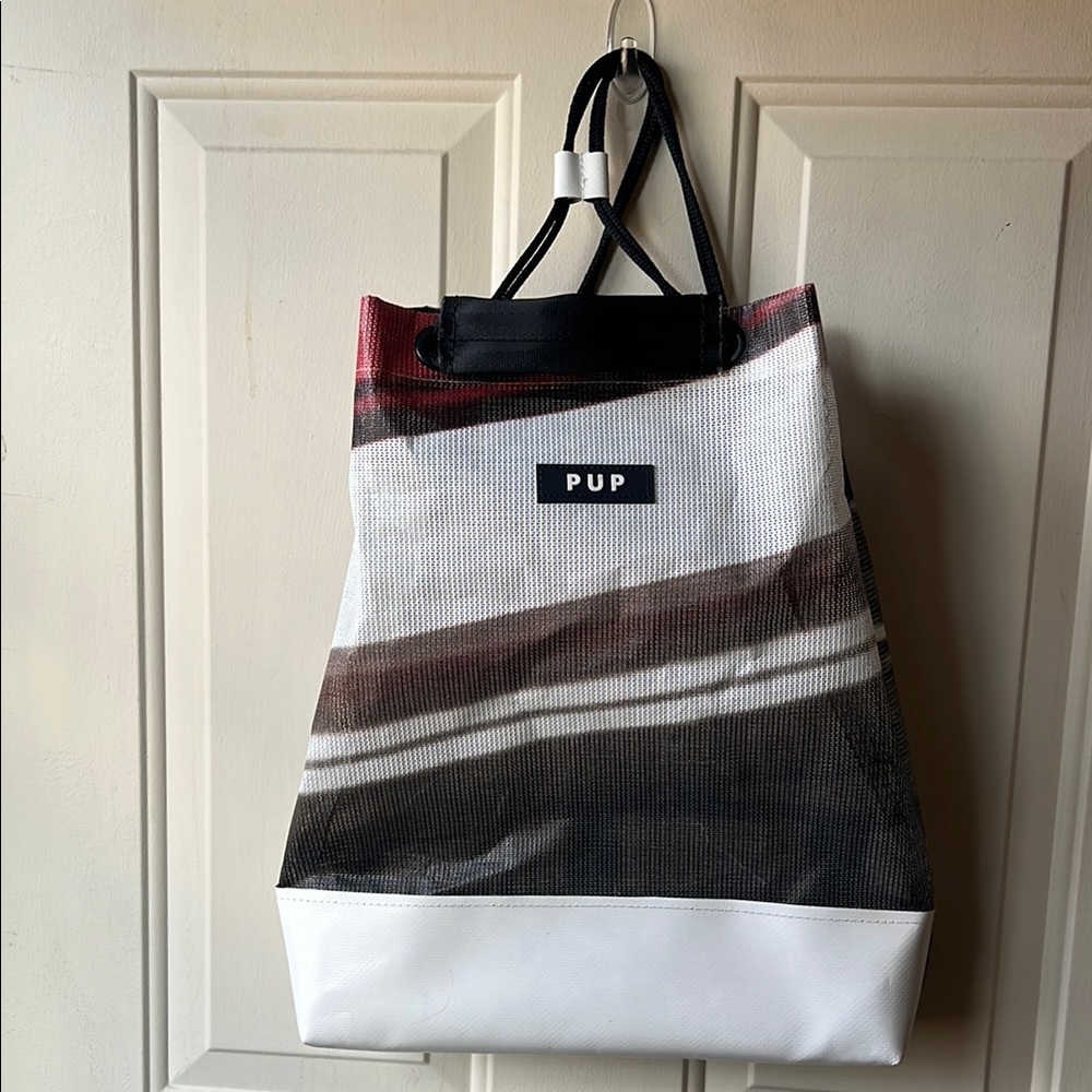 PUP - People for Urban Progress recycled backpack-tote bag